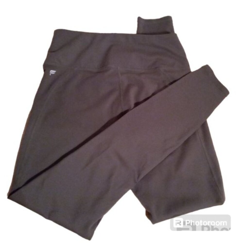 Fabletics zippered olive athletic leggings sz S/M - Picture 5 of 9